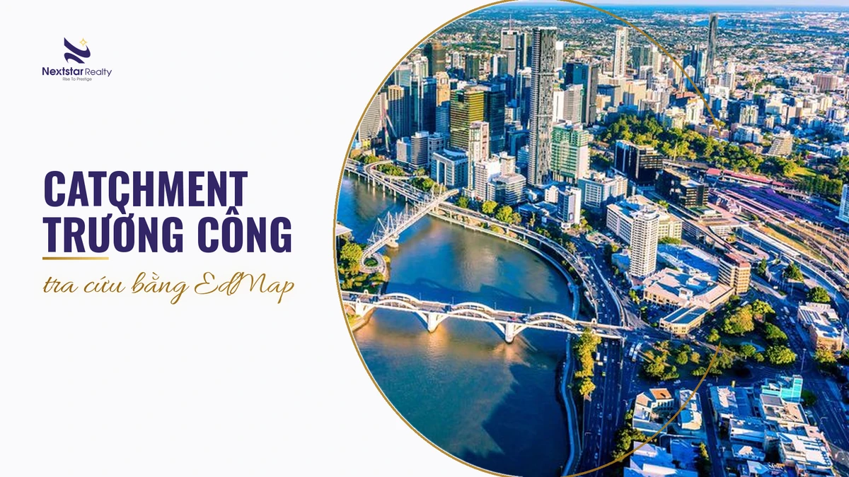 Tra cứu catchment trường công khi chọn suburb ở Brisbane bằng EdMap