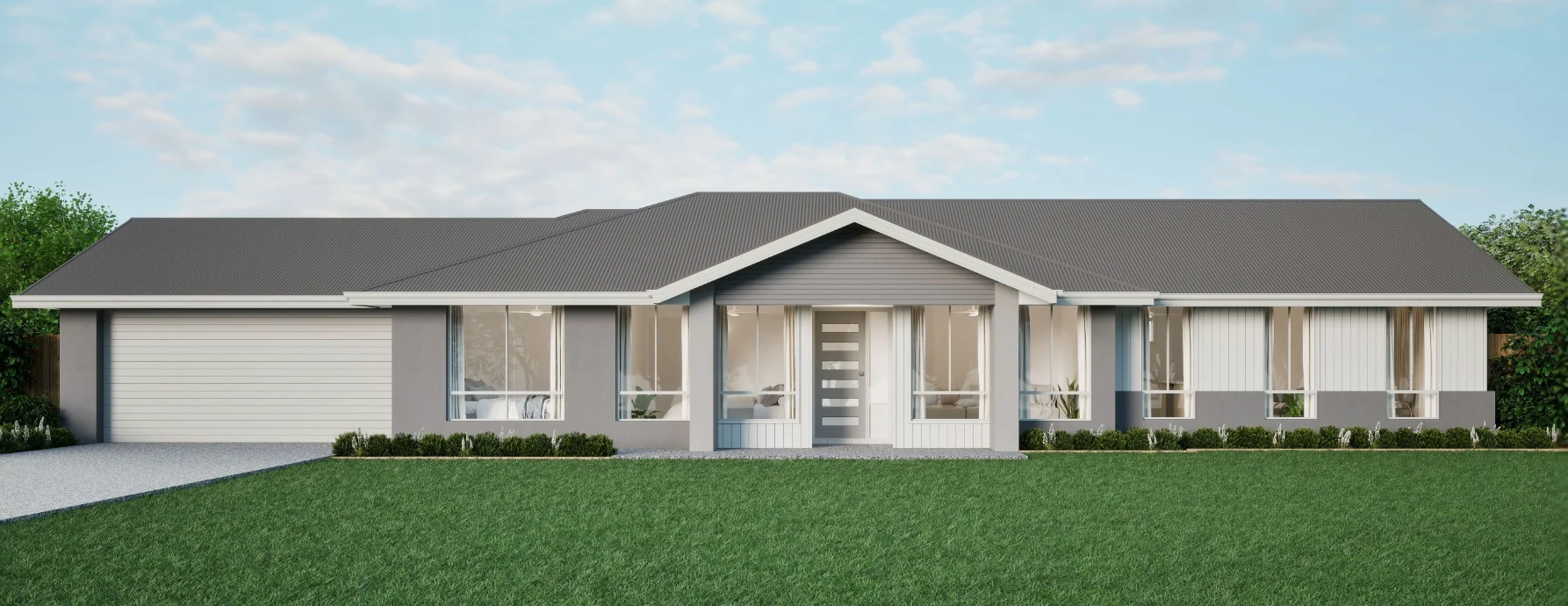 New home exterior at the Oriah estate, Morayfield