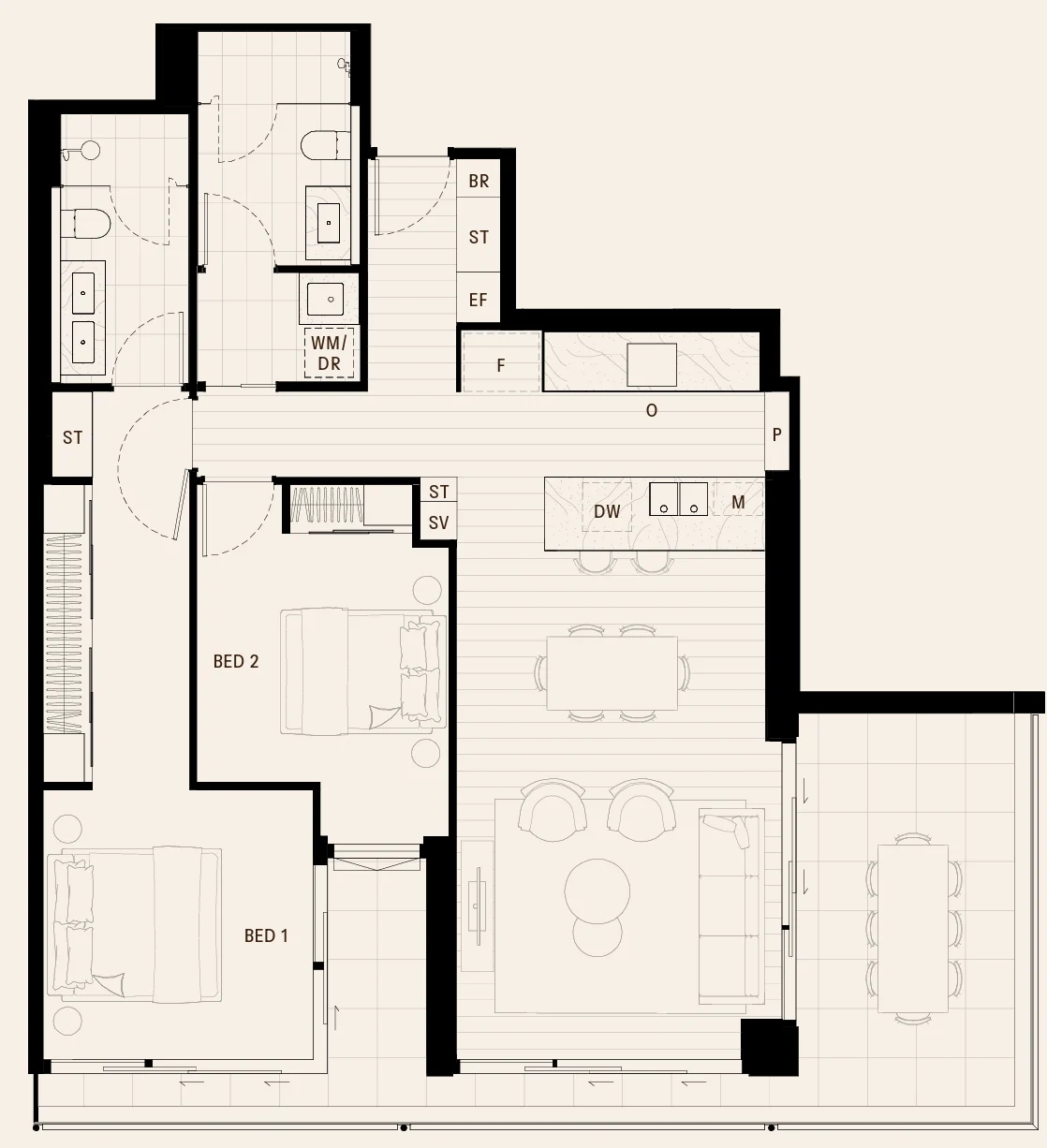 West End indicative floor plan 1