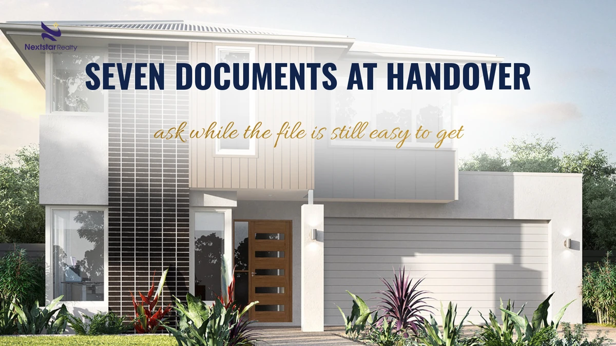 Documents to ask the builder for at handover of a new home in Queensland