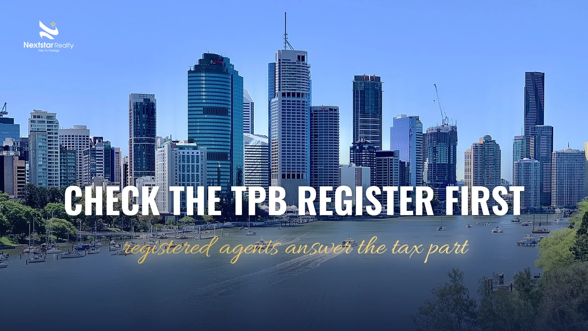 A registered tax agent answers the tax questions on an investment property